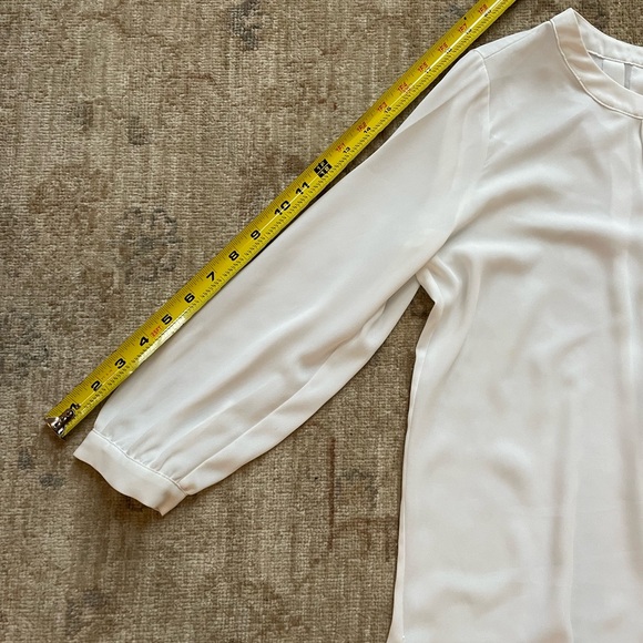 Pleione Cream Women's Blouse - Picture 6 of 11